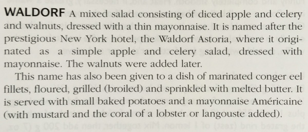 Larousse Gastronomique Waldorf Salad